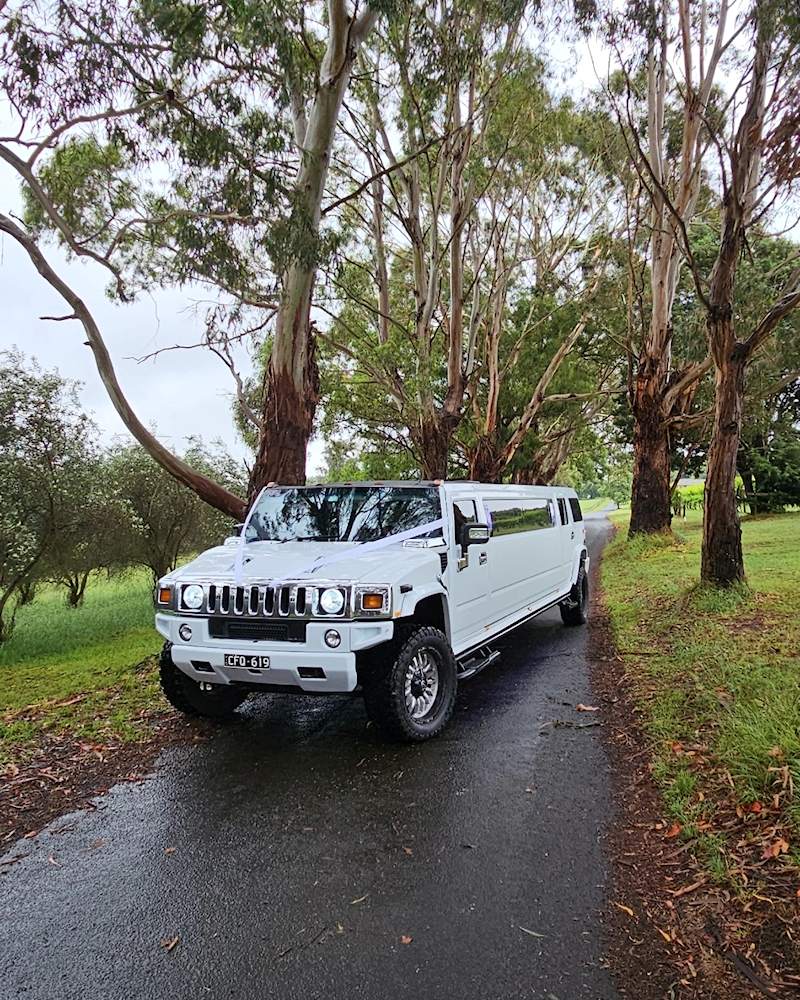 White Hummer Limos Hire