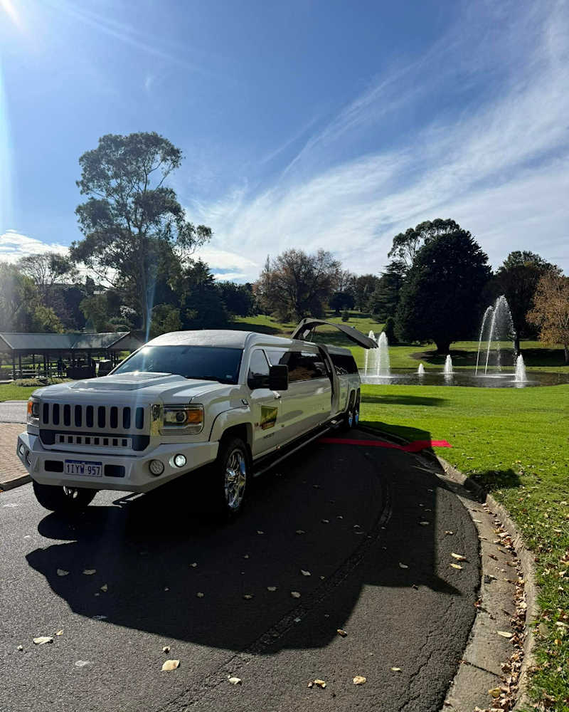 White Hummer Limos Hire