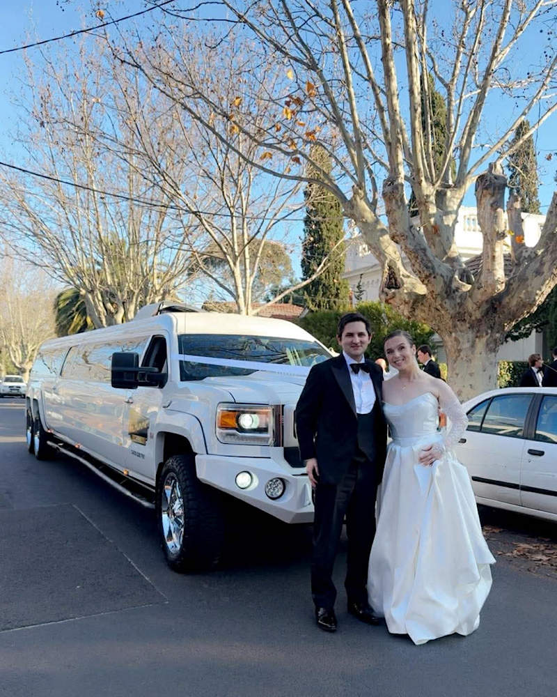 White Hummer Wedding Limo Hire
